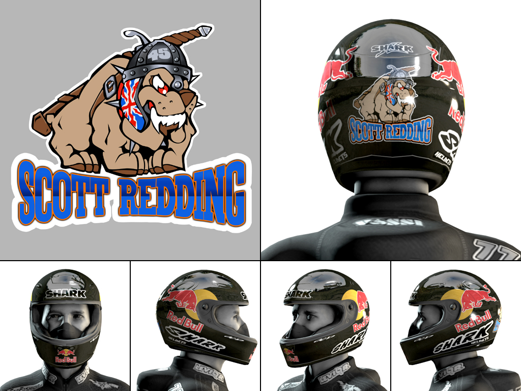Helmet Texture - Scott Redding